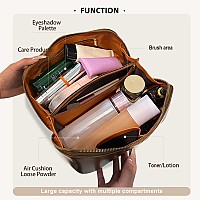 Ccidea Travel Makeup Bag Large Capacity Cosmetic Bags Waterproof Portable Pouch Open Flat Toiletry Bag Make Up Organizer Birthd