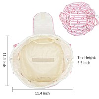 Large Barrel Drawstring Makeup Bag Travel Cosmetic Bag For Women Portable Make Up Organizer Bag For Skin Care Toiletries Wit