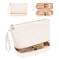 Ethereal Small Travel Makeup Bag Cream Makeup Organizer Bag Ttravel Essentials For Women Makeup Bag For Purse Portable Makeup P