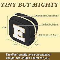 Graduation Gifts For Her Makeup Bag For Women Small Makeup Bag For Purse Travel Cosmetic Bag With Preppy Letter Patch Nylon Mi