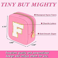 Graduation Gifts For Her Makeup Bag For Women Small Makeup Bag For Purse Travel Cosmetic Bag With Preppy Letter Patch Nylon M