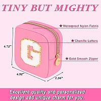 Graduation Gifts For Her Makeup Bag For Women Small Makeup Bag For Purse Travel Cosmetic Bag With Preppy Letter Patch Nylon M