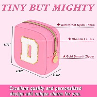 Graduation Gifts For Her Makeup Bag For Women Small Makeup Bag For Purse Travel Cosmetic Bag With Preppy Letter Patch Nylon M