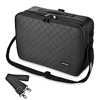 Byootique Makeup Case Portable Travel Cosmetic Organizer Customizable Storage Soft Large Makeup Storage Bag Brush Holder Travel