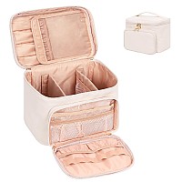 Large Makeup Bag Portable Travel Makeup Bag For Women Girls With Makeup Brush Compartment Stylish Makeup Bag Organizer Cosmeti