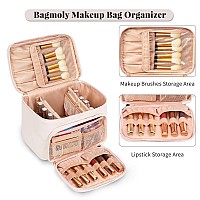 Large Makeup Bag Portable Travel Makeup Bag For Women Girls With Makeup Brush Compartment Stylish Makeup Bag Organizer Cosmeti