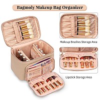 Large Makeup Bag Portable Travel Makeup Bag For Women Girls With Makeup Brush Compartment Stylish Makeup Bag Organizer Cosmeti