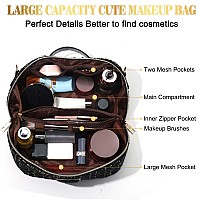 Easter Gifts For Teens Easter Basket Stuffers Preppy Makeup Bag Personalized Initial Bags Cute Makeup Pouch Cosmetic Bag Bir