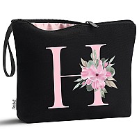 Vavabox Az Personalized Makeup Bag Birthday Gifts For Women Mom Gifts For Best Friend Bride Bridesmaid Cosmetic Bag H Black