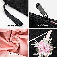 Vavabox Az Personalized Makeup Bag Birthday Gifts For Women Mom Gifts For Best Friend Bride Bridesmaid Cosmetic Bag H Black