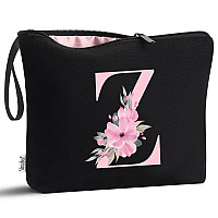 Vavabox Az Personalized Makeup Bag Birthday Gifts For Women Mom Gifts For Best Friend Bride Bridesmaid Cosmetic Bag Z Black