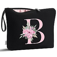 Vavabox Az Personalized Makeup Bag Birthday Gifts For Women Mom Gifts For Best Friend Bride Bridesmaid Cosmetic Bag B Black