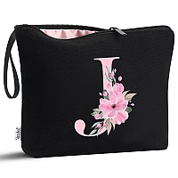 Vavabox Az Personalized Makeup Bagbirthday Gifts For Women Momgifts For Best Friendbride Bridesmaid Cosmetic Bag J Black