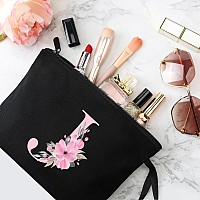 Vavabox Az Personalized Makeup Bagbirthday Gifts For Women Momgifts For Best Friendbride Bridesmaid Cosmetic Bag J Black