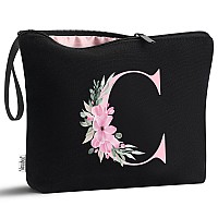 Vavabox Az Personalized Makeup Bagbirthday Gifts For Women Momgifts For Best Friendbride Bridesmaid Cosmetic Bag C Black