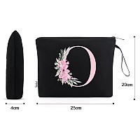 Vavabox Az Personalized Makeup Bag Birthday Gifts For Women Mom Gifts For Best Friend Bride Bridesmaid Cosmetic Bag O Black