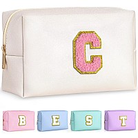 Topeast Gifts For Friends Female Mom Cute Makeup Bag Small Pink Cosmetic Bag Travel Toiletry Bag Personalized Birthday Gift Fo