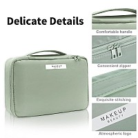 Queboom Travel Makeup Bag Cosmetic Bag Makeup Bag Toiletry Bag For Women And Men Green3Pcs