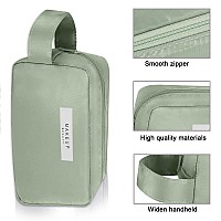 Queboom Travel Makeup Bag Cosmetic Bag Makeup Bag Toiletry Bag For Women And Men Green3Pcs