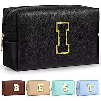 Topeast Preppy Makeup Bag Cute Makeup Pouch Pu Leather Waterproof Cosmetic Bag Personalized Birthday Gifts For Mom Teacher Fri