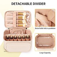 Ocheal Makeup Bag Multifunctional Make Up Bags Large Compact Makeup Bag Organizer Cosmetics Toiletry Brushes Storage Case For W