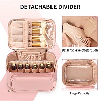 Ocheal Makeup Bag Multifunctional Make Up Bags Large Compact Makeup Bag Organizer Cosmetics Toiletry Brushes Storage Case For W