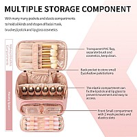 Ocheal Makeup Bag Multifunctional Make Up Bags Large Compact Makeup Bag Organizer Cosmetics Toiletry Brushes Storage Case For W