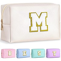 Topeast Monogrammed Gifts For Women Preppy Makeup Bag Small Cosmetic Bag Travel Toiletry Bag Personalized Birthday Gift For Gi