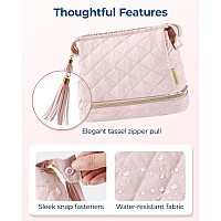 Bagsmart Makeup Bag Travel Cosmetic Bagpuffy Make Up Bags For Women Double Layer Makeup Organizer Casewideopen Pouch Purse St