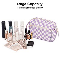 Narwey Large Women Makeup Bag Wideopen Make Up Bag Travel Cosmetic Organizer Toiletry Bag For Cosmetics Toiletries Accessories