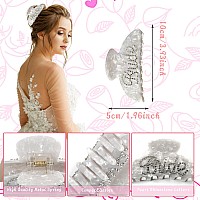 Tkifoda Bride To Be Gift Set I Do Bride Slippers Bride Robe Wedding Robe Bride Hair Claw Hair Clip Bride Makeup Bag Mrs Cosmeti