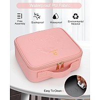 Relavel Travel Makeup Train Case Makeup Cosmetic Case Organizer Portable Artist Storage Bag With Adjustable Dividers For Cosmeti