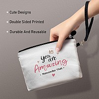 Hglian Inspirational Gifts For Womenyou Are Amazing Travel Makeup Bag For Teachernursebff Bestiesisterchristmas Graduation