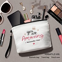 Hglian Inspirational Gifts For Womenyou Are Amazing Travel Makeup Bag For Teachernursebff Bestiesisterchristmas Graduation