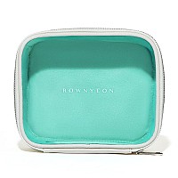 Rownyeon Clear Makeup Bag Travel Toiletry Bag Makeup Organizer Bag Small Cosmetic Bagswhite