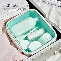 Rownyeon Clear Makeup Bag Travel Toiletry Bag Makeup Organizer Bag Small Cosmetic Bagswhite