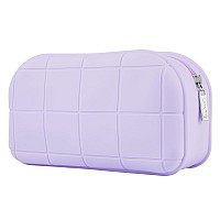 Luxuring Silicone Makeup Bag Makeup Organizer Travel Toiletry Bag Makeup Pouch Travel Essentials For Women For Women And Girls