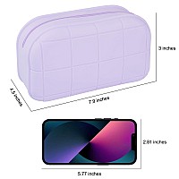 Luxuring Silicone Makeup Bag Makeup Organizer Travel Toiletry Bag Makeup Pouch Travel Essentials For Women For Women And Girls