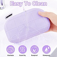 Luxuring Silicone Makeup Bag Makeup Organizer Travel Toiletry Bag Makeup Pouch Travel Essentials For Women For Women And Girls