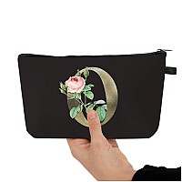 Deanfun Makeup Bag Bride Bridesmaid Az Make Up Bag Small Personalized Initial Letter 3D Printings Waterproof Cosmetic Bags Fo