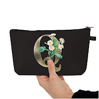 Deanfun Makeup Bag Bride Bridesmaid Az Make Up Bag Small Personalized Initial Letter 3D Printings Waterproof Cosmetic Bags Fo