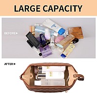 Abiudeng Large Makeup Bagwaterproof Cosmetic Bagmake Up Travel Bag Essentialscute Travel Toiletry Bag For Women Makeup Bag Or