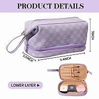 Abiudeng Large Makeup Bagwaterproof Cosmetic Bagmake Up Travel Bag Essentialscute Travel Toiletry Bag For Women Makeup Bag Or