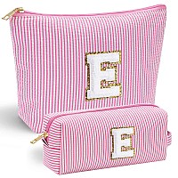 Yoolife Personalized Makeup Bag For Women Monogram Cosmetic Bag Travel Toiletry Bag Brush Holder Birthday Gifts For Women Her