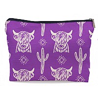 Lacosu Western Makeup Bag Western Gifts For Women Cow Makeup Bag Cowgirl Stuff Western Stuff For Women Western Gifts Cowgirl Gif