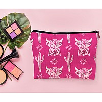 Lacosu Western Makeup Bag Western Gifts For Women Cow Makeup Bag Cowgirl Stuff Western Stuff For Women Western Gifts Cowgirl Gif