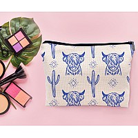 Lacosu Western Makeup Bag Western Gifts For Women Cow Makeup Bag Cowgirl Stuff Western Stuff For Women Western Gifts Cowgirl Gif