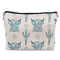 Lacosu Western Makeup Bag Western Gifts For Women Cow Makeup Bag Cowgirl Stuff Western Stuff For Women Western Gifts Cowgirl Gif