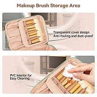 Ocheal Makeup Bag Large Capacity Make Up Bag For Cosmetics Vertical Storagetoiletry Bag Skincare Makeup Organizer Bag For Trav