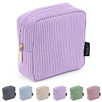 Magefy Small Makeup Bag Mini Cosmetics Bag Makeup Bag For Purse Corduroy Cute Cosmetic Pouch For Women With Slipin Pockets Pur